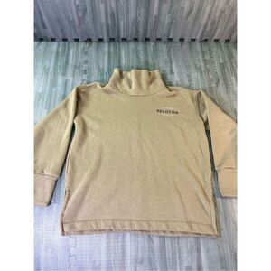Peloton Women’s Pullover Sweatshirt Beige Size M Turtle Neck